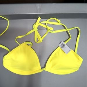 Aerie neon yellow bikini top
